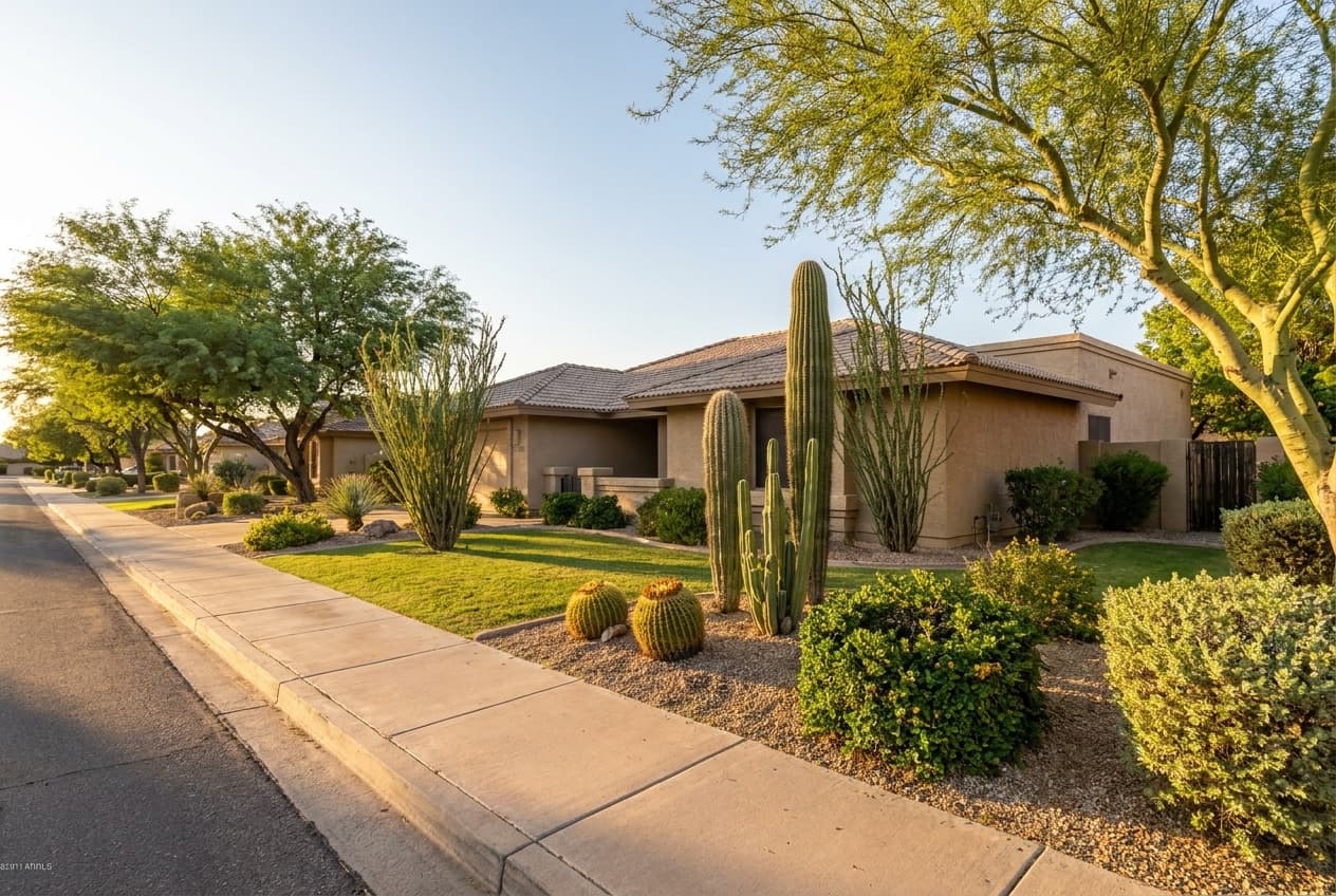 Single-level patio home in an active-adult community