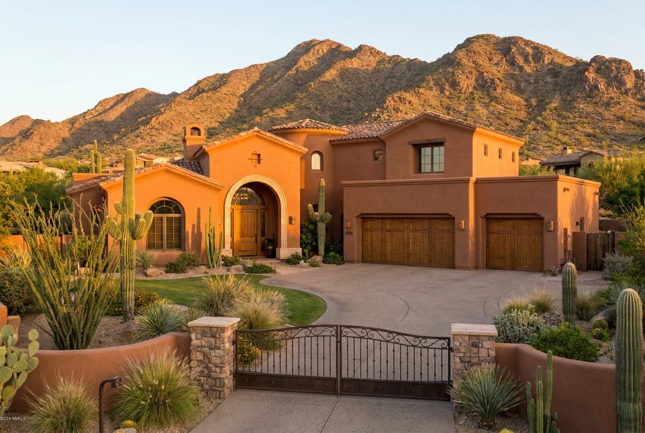 Modern Southwestern stucco luxury home