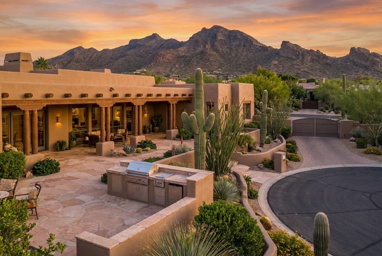 Luxury home with mountain views