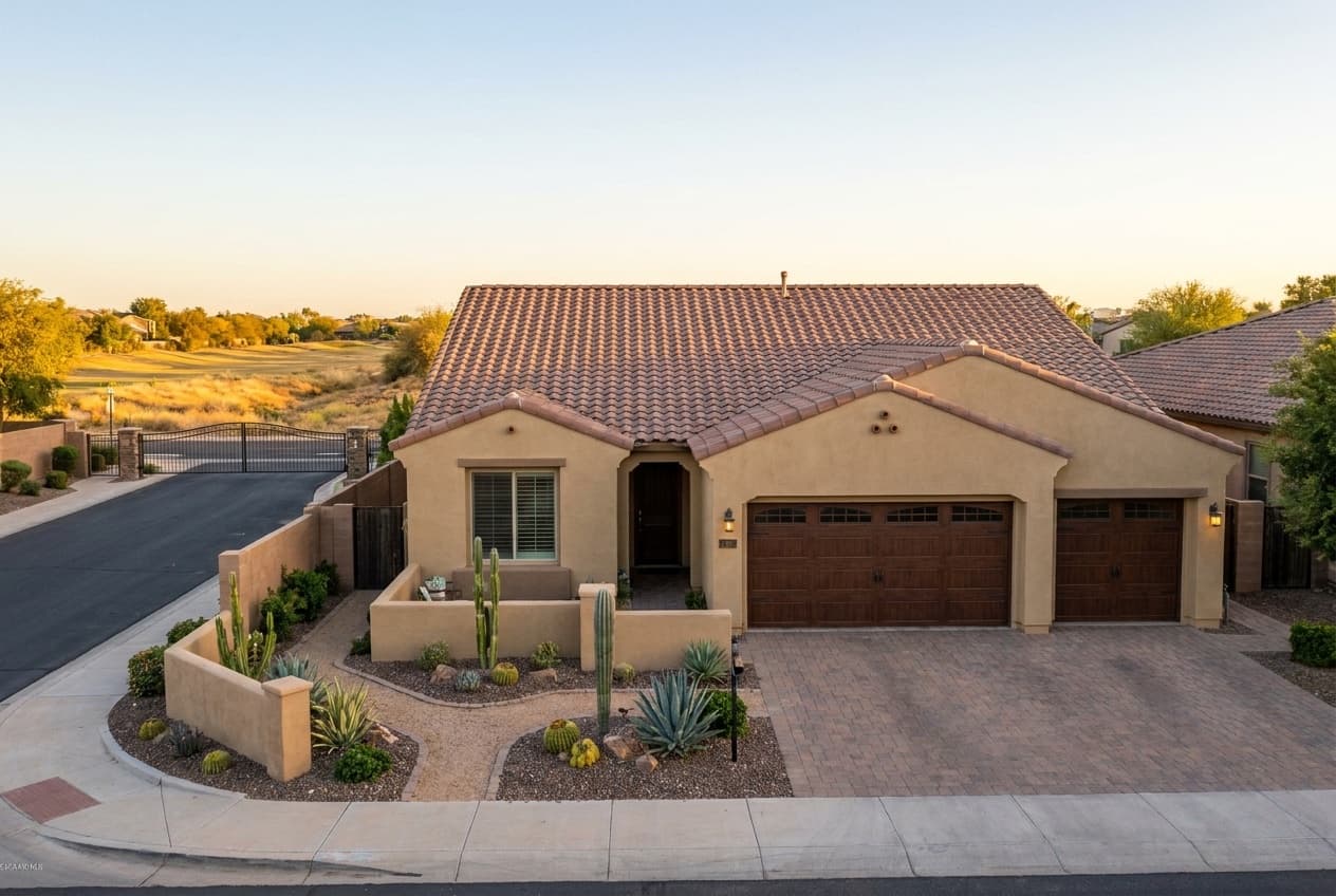 Single-level patio home in a gated community
