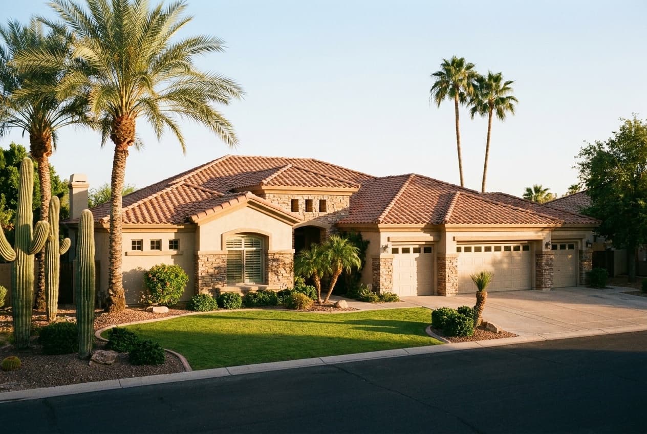 Luxury home on a golf course