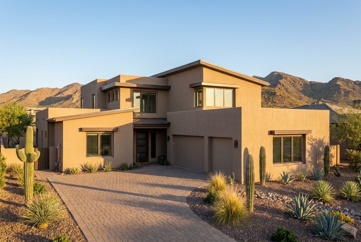 Newer construction modern Southwest home