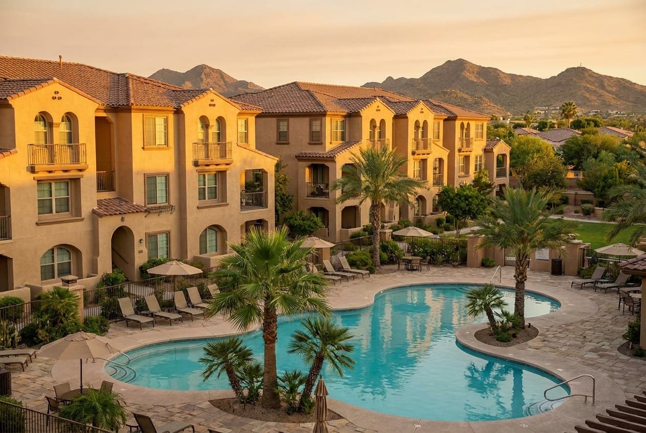 Resort-style gated condo community
