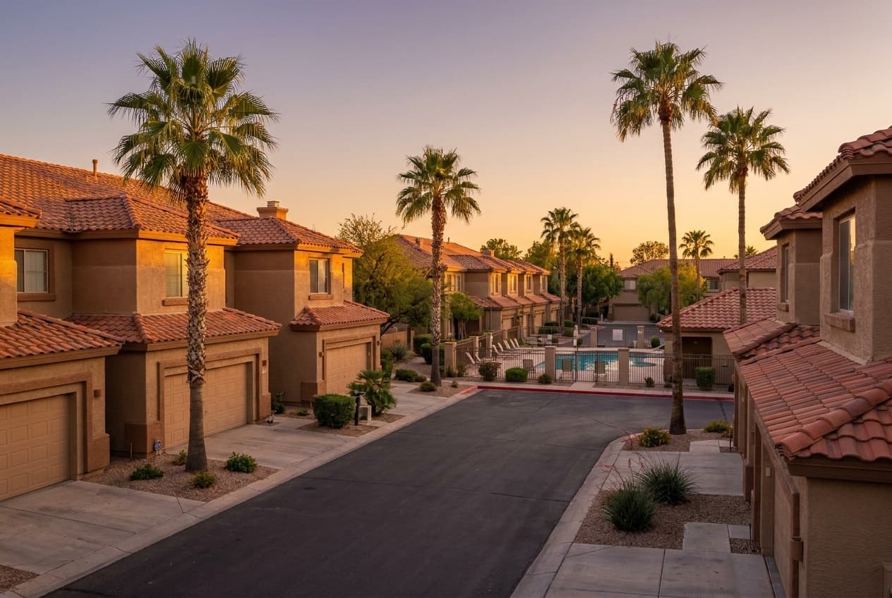 Gated condo building in Ahwatukee