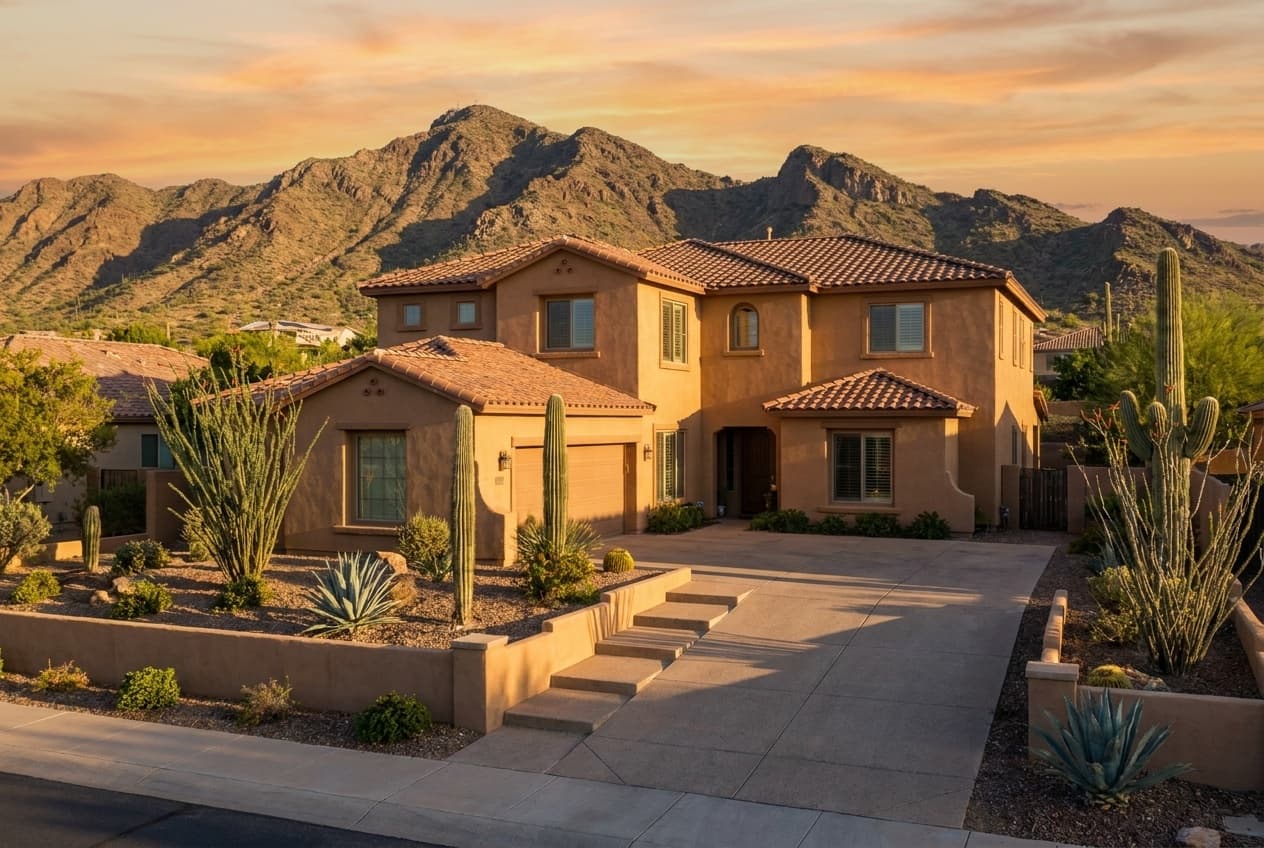 Hillside home in a gated subdivision